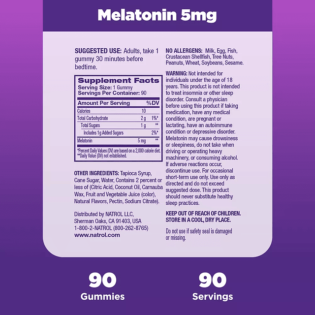 Melatonin 5mg Sleep Gummies