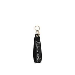 Wristlet Strap Keychain Black Logo