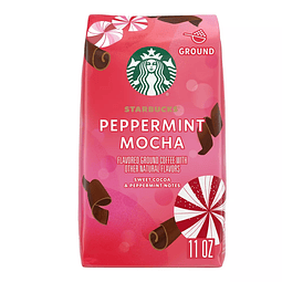 Starbucks Peppermint Mocha Flavored Light Roast Ground Coffee