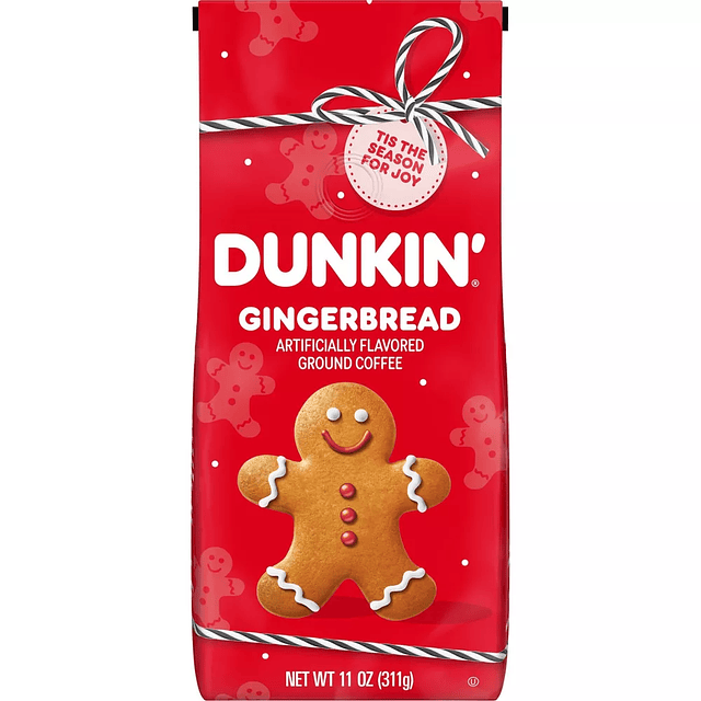 Dunkin' Gingerbread Artificially Flavored Medium Roast Ground Coffee