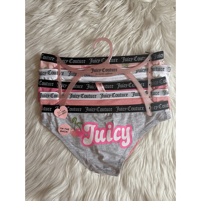 Juicy Couture 5 Pack Panties Talla S