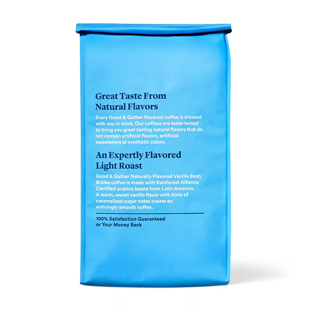 Vanilla Bean Brulee Light Roast Ground Coffee 