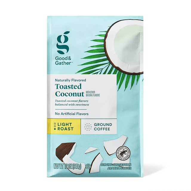 Toasted Coconut Light Roast Ground Coffee