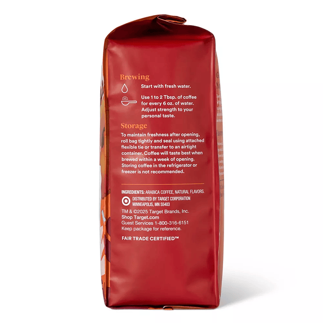 Pumpkin Spice with Other Natural Flavors Light Roast Ground Coffee 