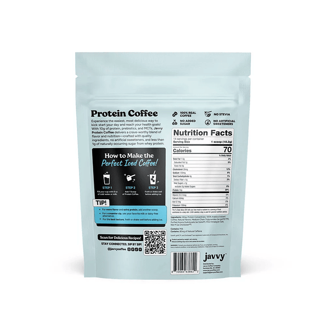 Javvy French Vanilla Instant Protein Coffee