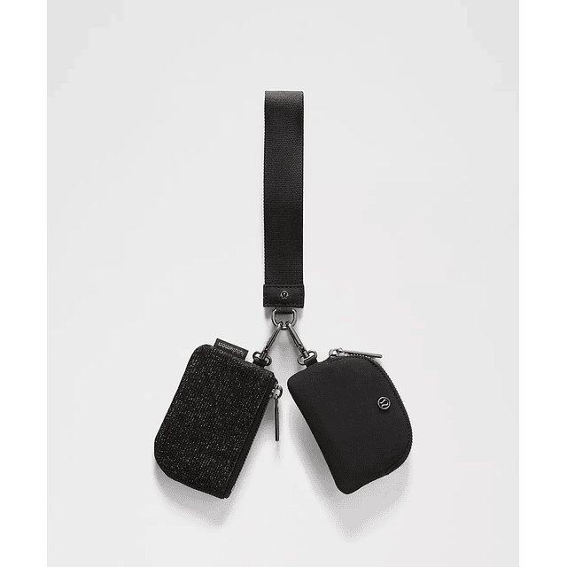 Dual Pouch Wristlet Glitter