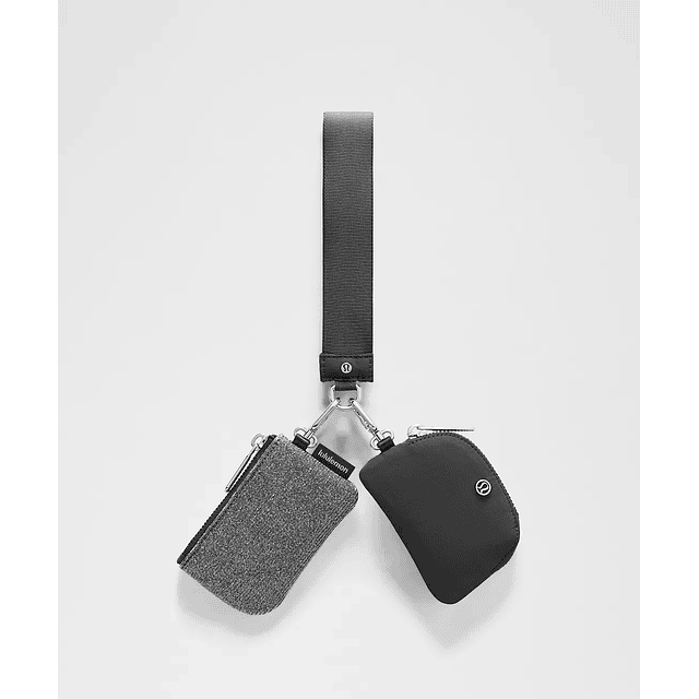 Dual Pouch Wristlet Glitter