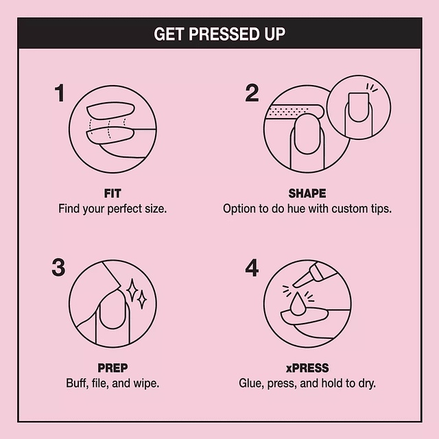 xPRESS/On Special Effect Press On Nails