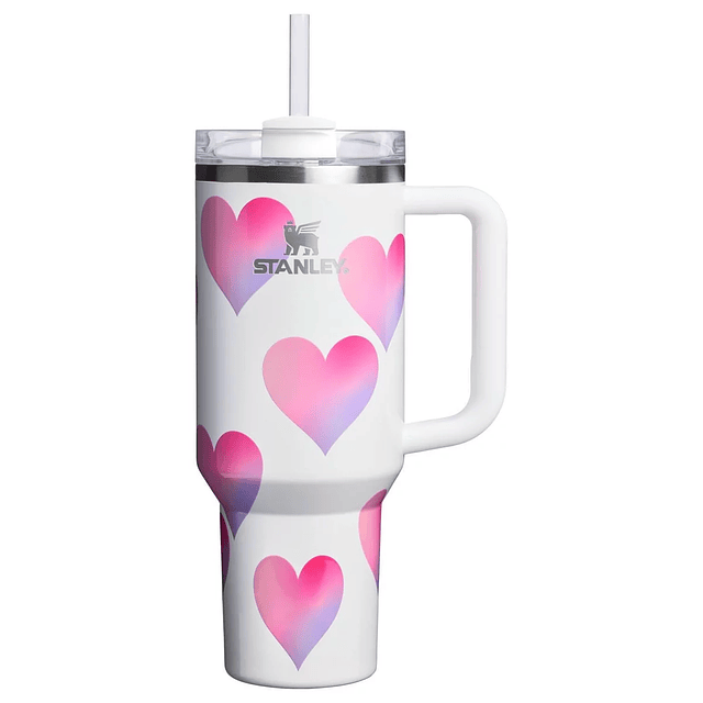 Stanley Valentine's Day 40 oz Stainless Steel H2.0 Flowstate Quencher Tumbler
