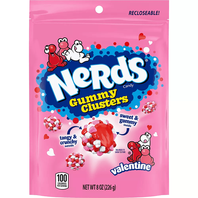 Nerds Valentine's Gummy Clusters Candy 