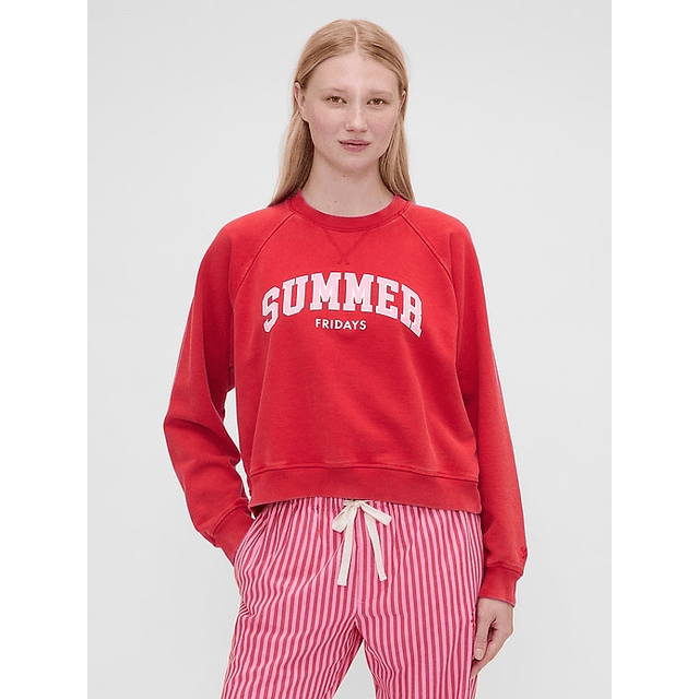 Oversized Raglan Logo Sweatshirt