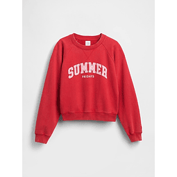 Oversized Raglan Logo Sweatshirt