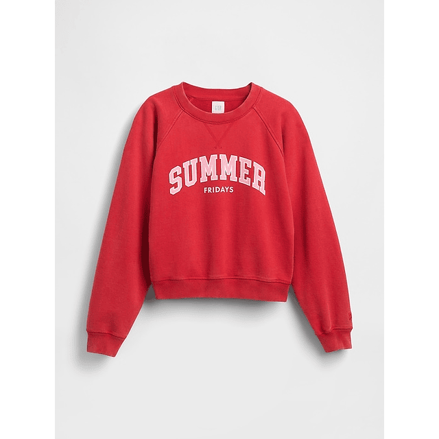 Oversized Raglan Logo Sweatshirt