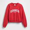 Oversized Raglan Logo Sweatshirt