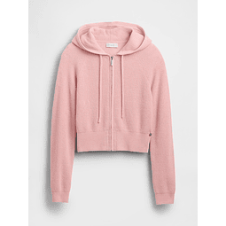 CashSoft Waffle Crop Hoodie