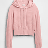 CashSoft Waffle Crop Hoodie