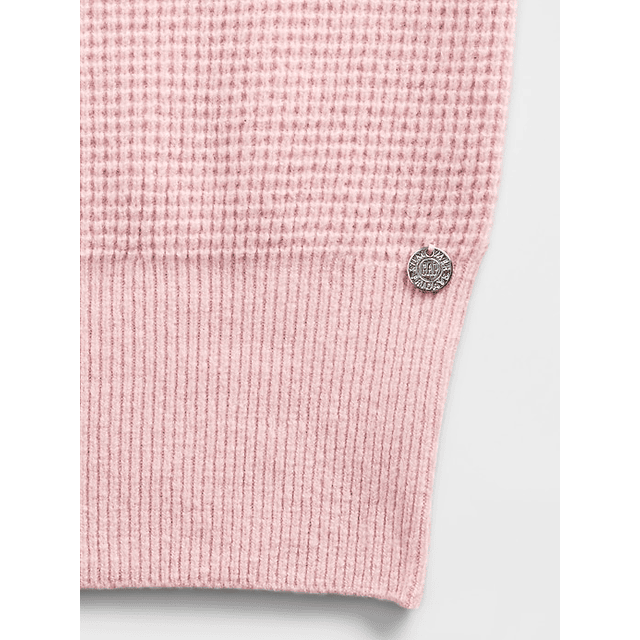 CashSoft Waffle Crop Hoodie