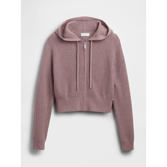 CashSoft Waffle Crop Hoodie