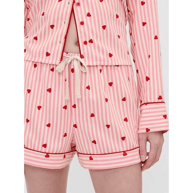 Flannel Hearts PJ Boxer Shorts