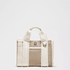 Boxy Mini Tote Bag 4.5L Faux Shearling Trims