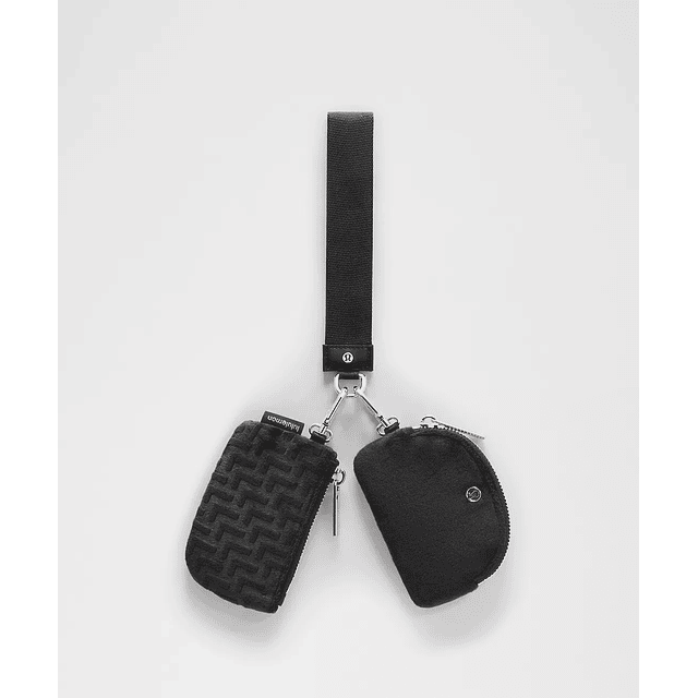 Dual Pouch Wristlet L Monogram Velvet