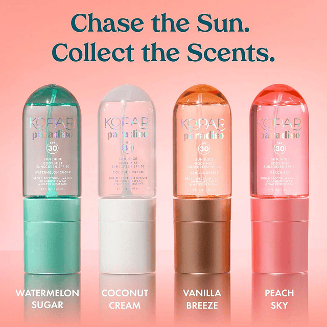 Paradiso Sun Juice Body Mist Sunscreen SPF 30