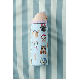 Owala UO Exclusive Dog Collage FreeSip 32 oz Water Bottle