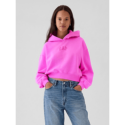 GAP VintageSoft Crop Logo Hoodie