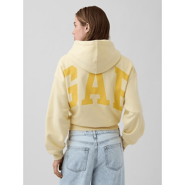 GAP VintageSoft Crop Logo Hoodie