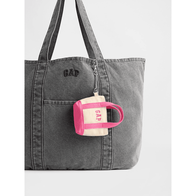 Logo Tote Keychain Charm