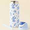 Delft Cat Print FreeSip 32 oz Water Bottle