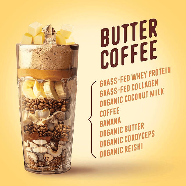 FlavCity Protein Smoothie Powder Butter Coffee 