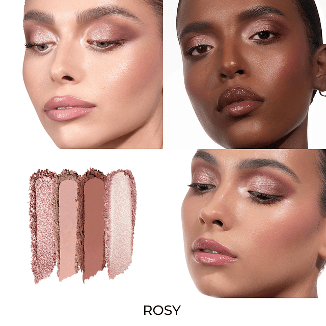 Luxe Glam Compact Quad Eyeshadow Palette