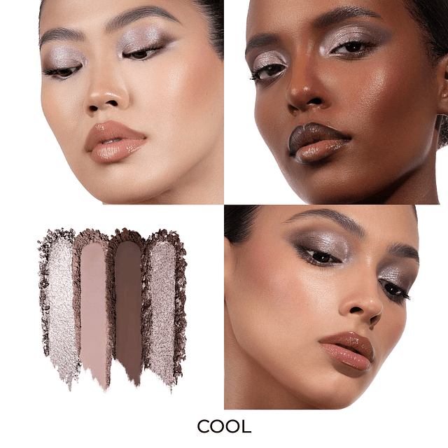 Luxe Glam Compact Quad Eyeshadow Palette