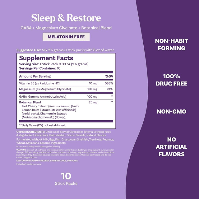 Sleep & Restore Calming Drink Mix