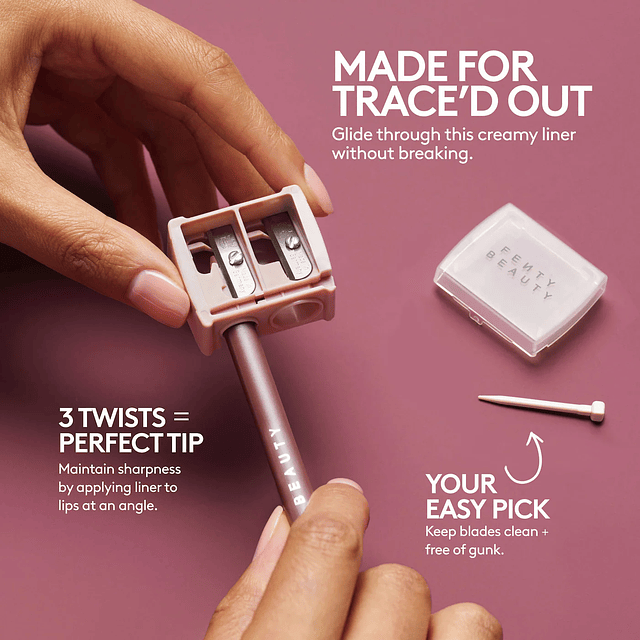 TRACE'D OUT Pencil Lip Liner Sharpener