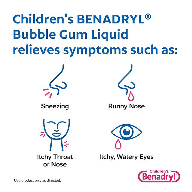 Children's Benadryl Dye-Free Diphenhydramine Allergy Liquid