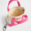 Logo Tote Keychain Charm Standout pink