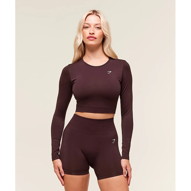 EVERYDAY SEAMLESS LONG SLEEVE CROP TOP