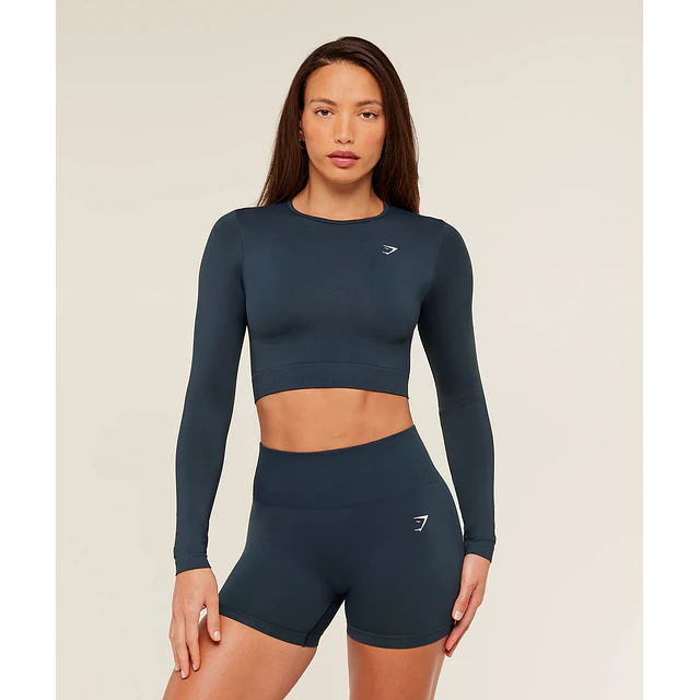 EVERYDAY SEAMLESS LONG SLEEVE CROP TOP