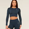 EVERYDAY SEAMLESS LONG SLEEVE CROP TOP