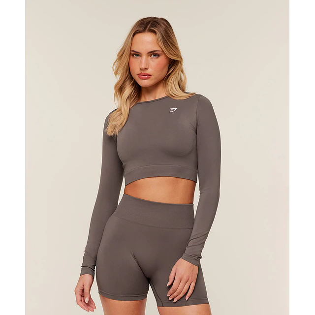 EVERYDAY SEAMLESS LONG SLEEVE CROP TOP