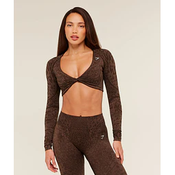 ADAPT ANIMAL X WHITNEY LONG SLEEVE CROP TOP