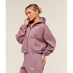 COSY LUXE ZIP THROUGH HOODIE