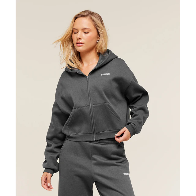 COSY LUXE ZIP THROUGH HOODIE