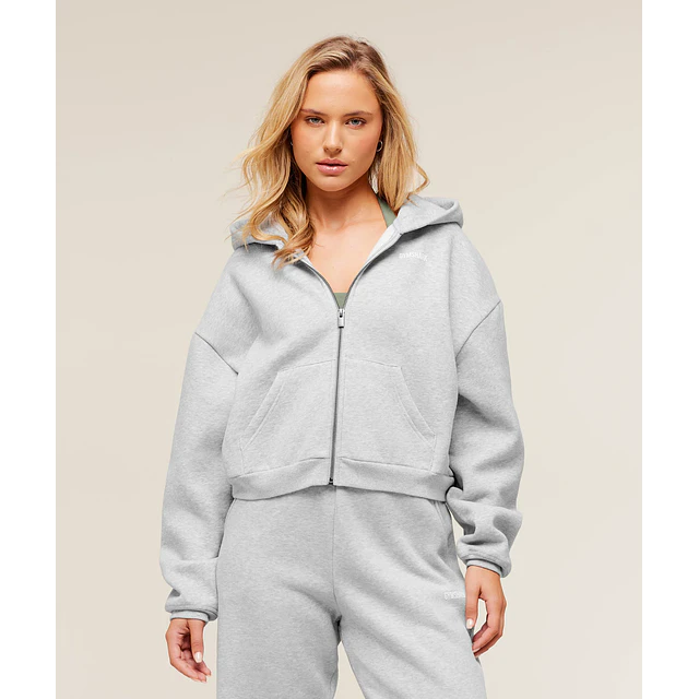 COSY LUXE ZIP THROUGH HOODIE