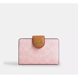 Medium Corner Zip Wallet In Signature Canvas