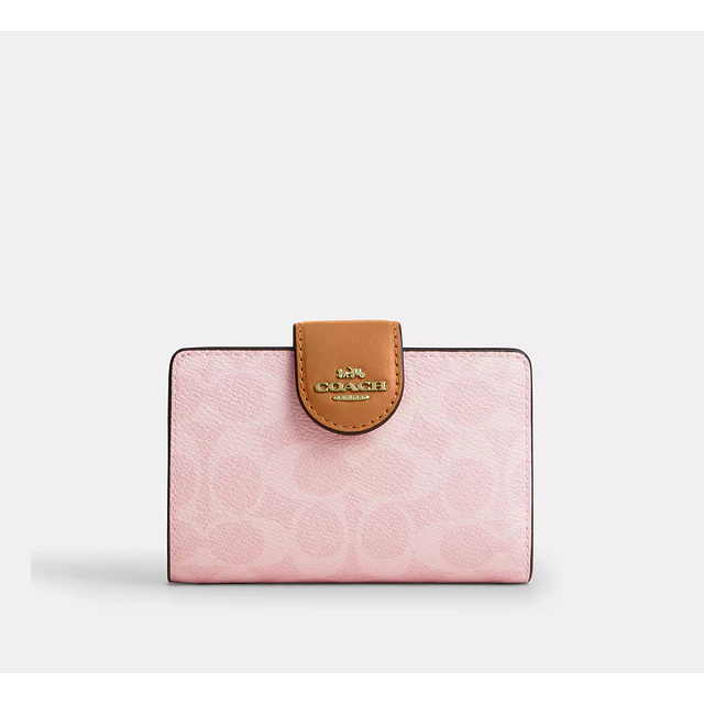 Medium Corner Zip Wallet In Signature Canvas