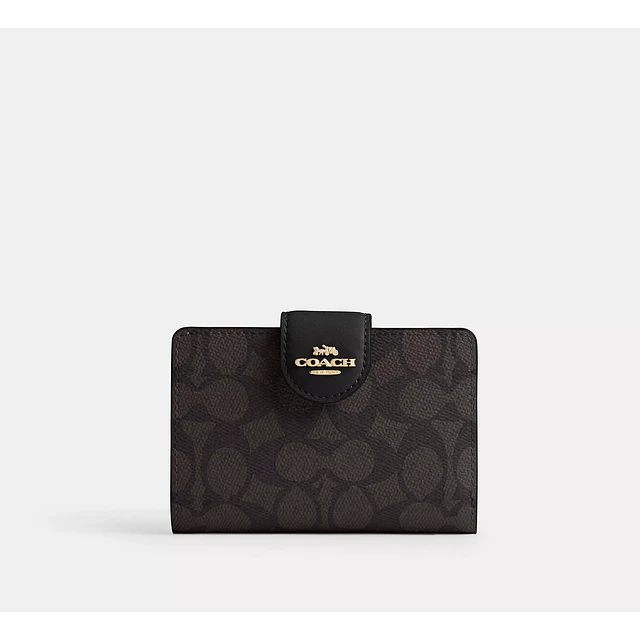 Medium Corner Zip Wallet In Signature Canvas