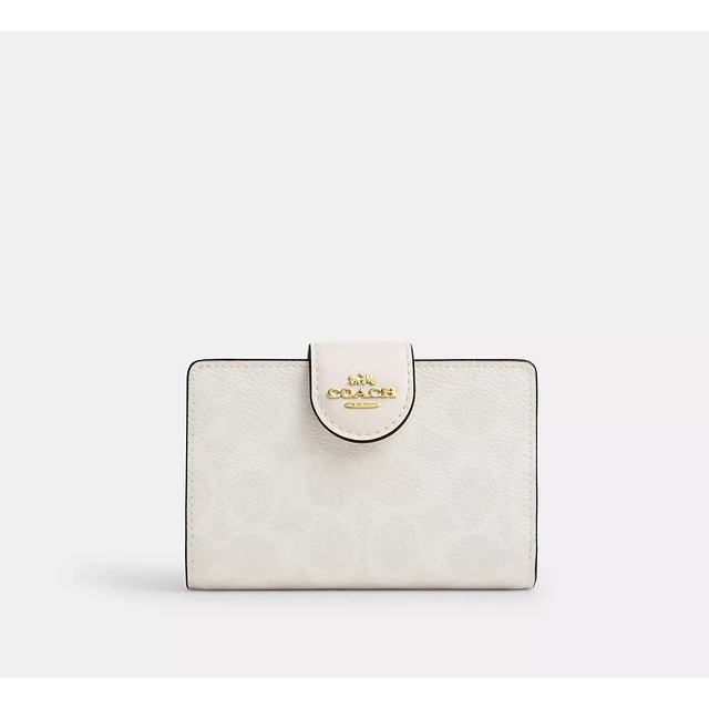 Medium Corner Zip Wallet In Signature Canvas